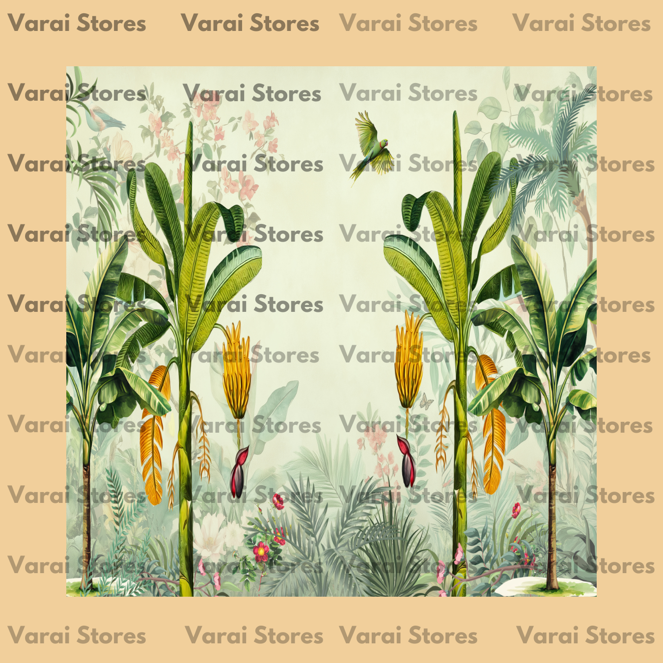 Boho Banana Tree - Printed Backdrop