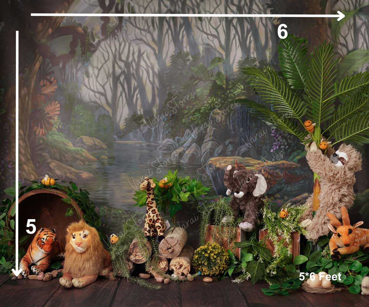 WILD LIFE 5*7 BACK DROP