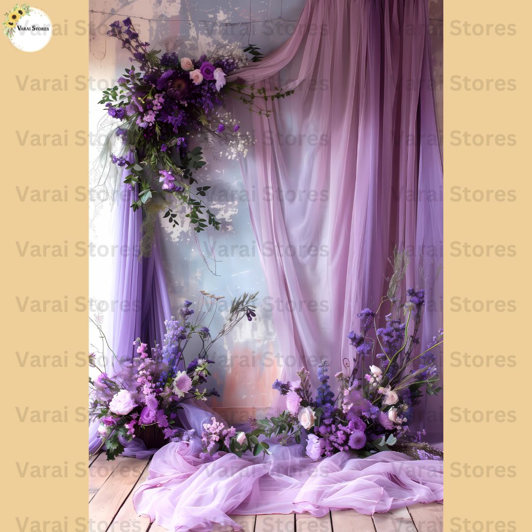 Lavender Bouquet - Printed Lifestyle Backdrop - 8x12 feet