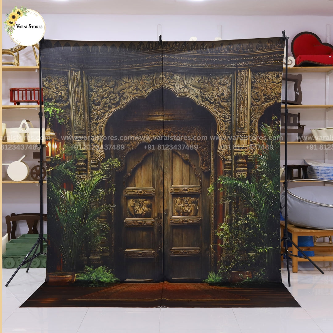Empire Door - Printed Maternity Backdrop - 8x12 feet