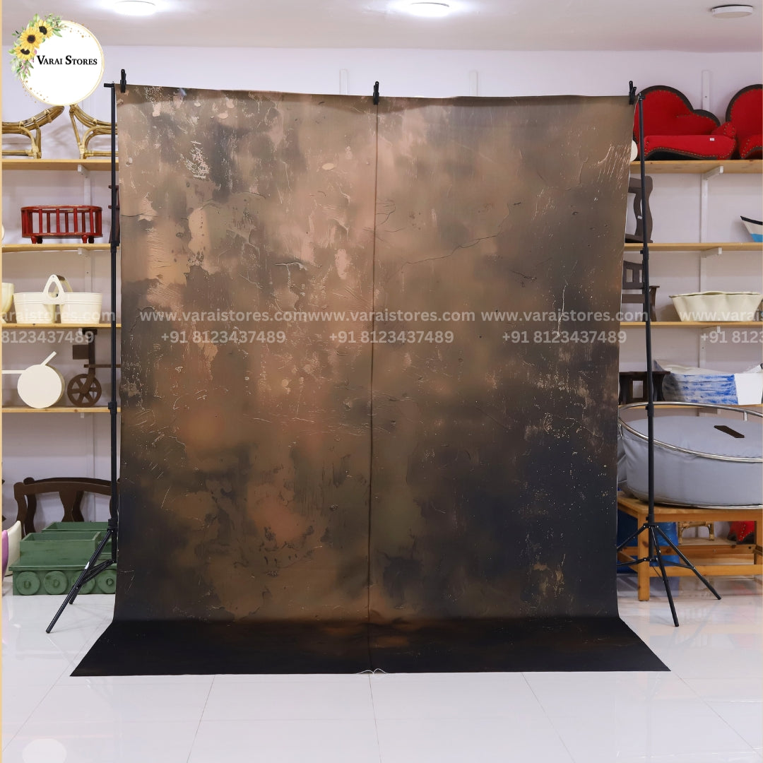 Coffee Brown - PRINTED MATERNITY BACKDROP - FABRIC 8X12 Feet