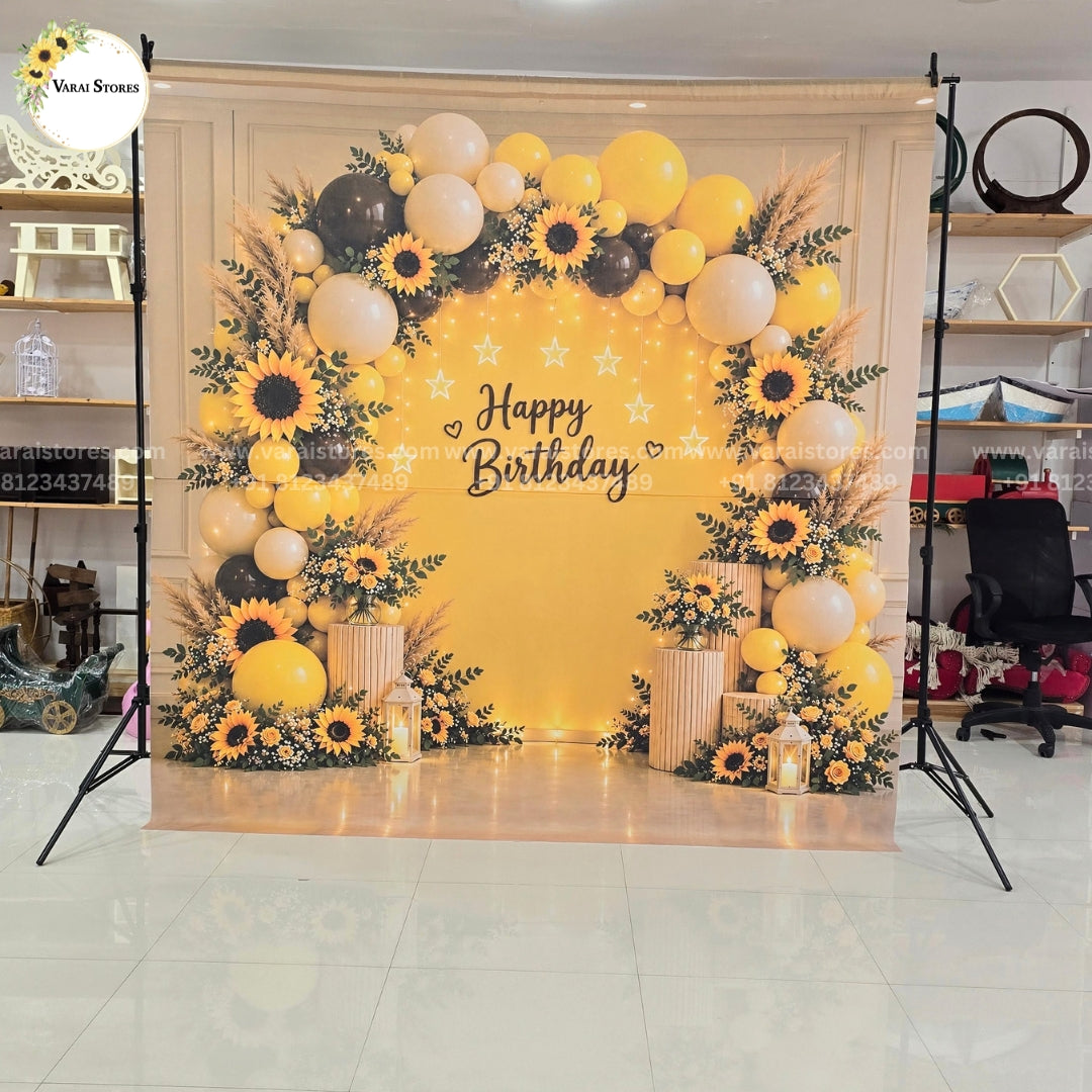 Birthday Backdrop 4 - Printed Backdrop