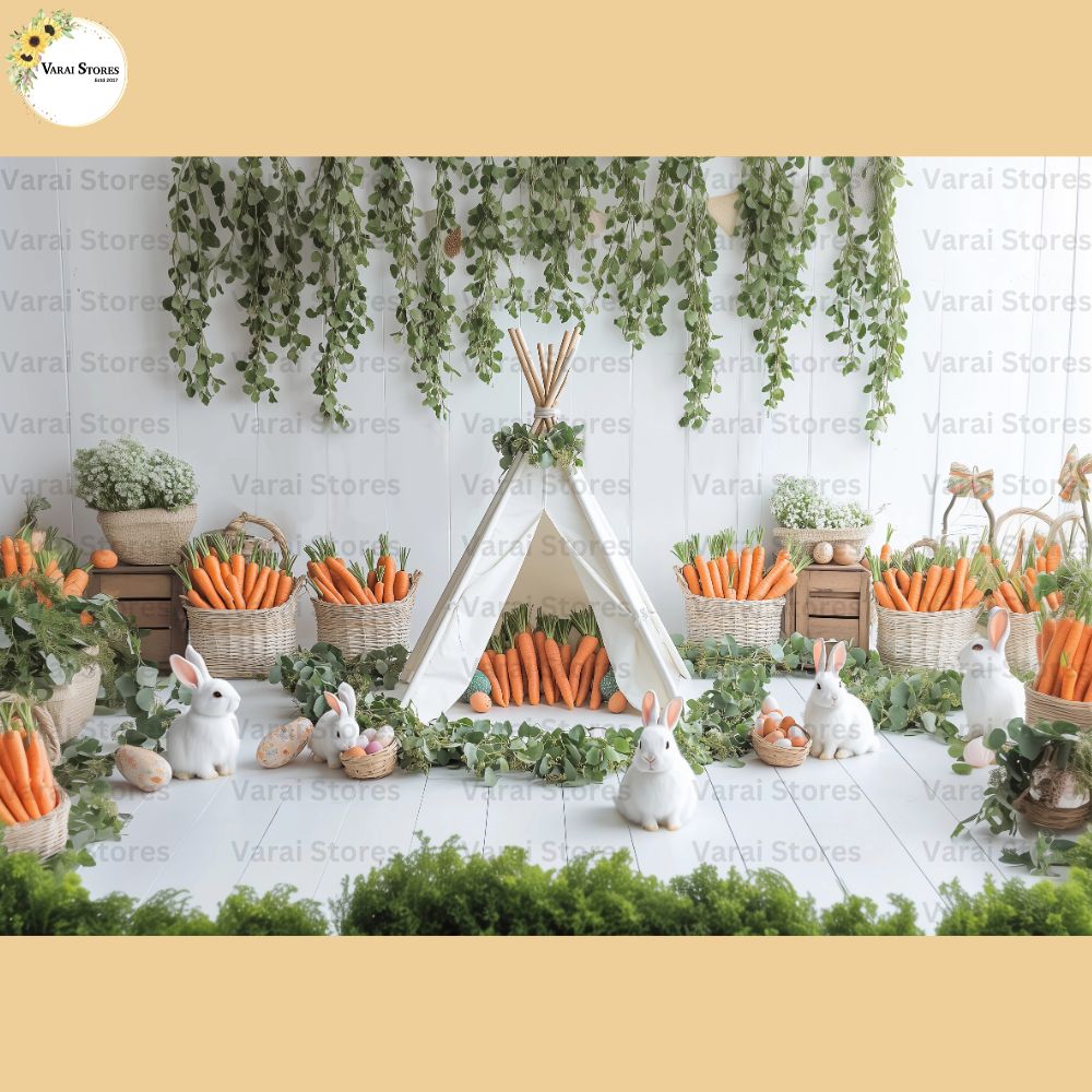 Greenery Wall - Baby Printed Backdrops (5x7) feet