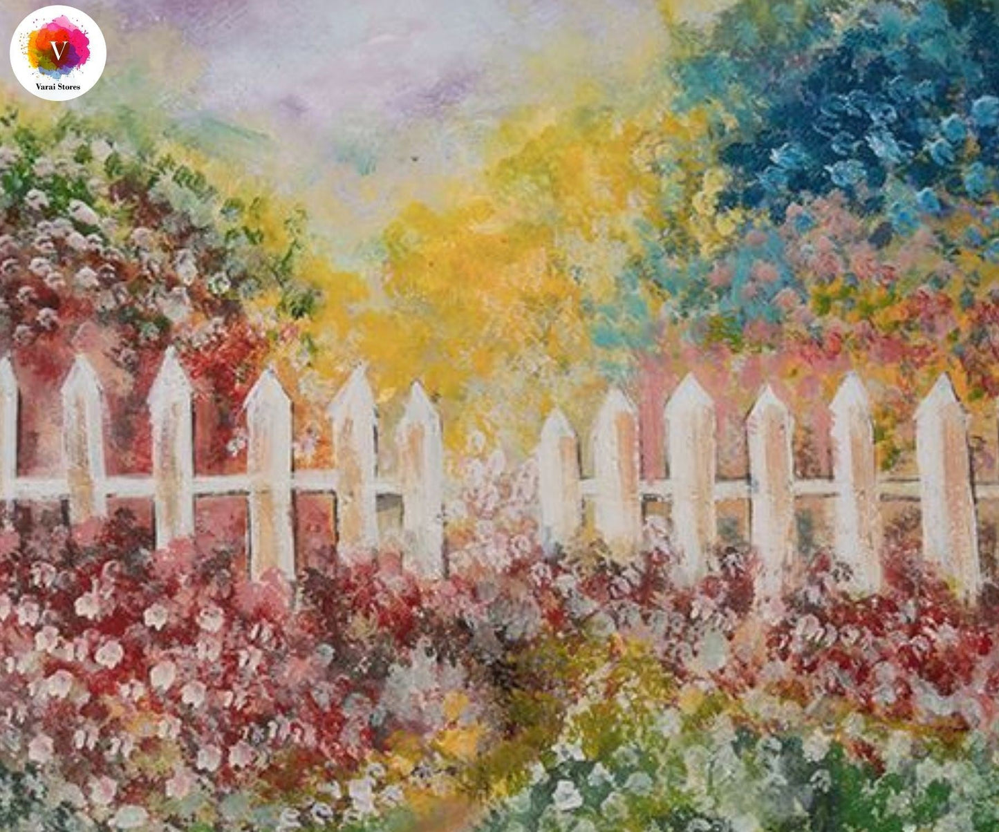 Fence Garden 5×7 Feet Fabric Printed Backdrop