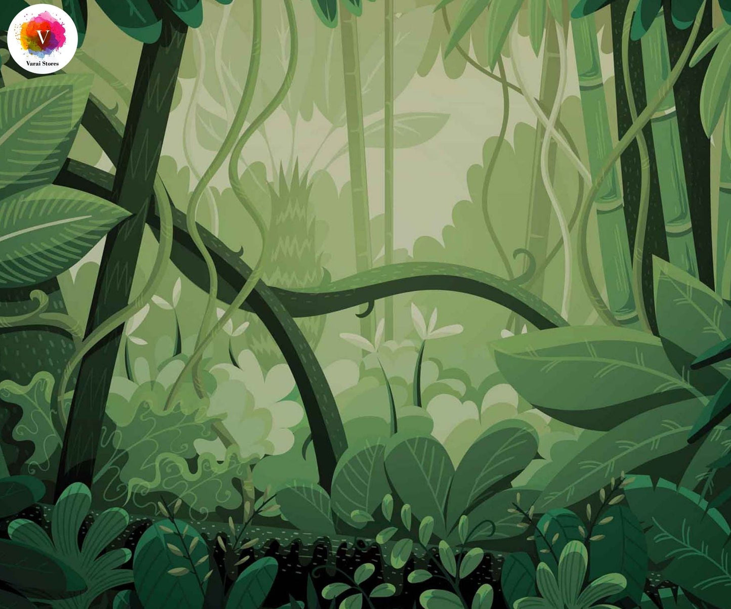 Jungle Land 5×7 Feet Fabric Printed Backdrop