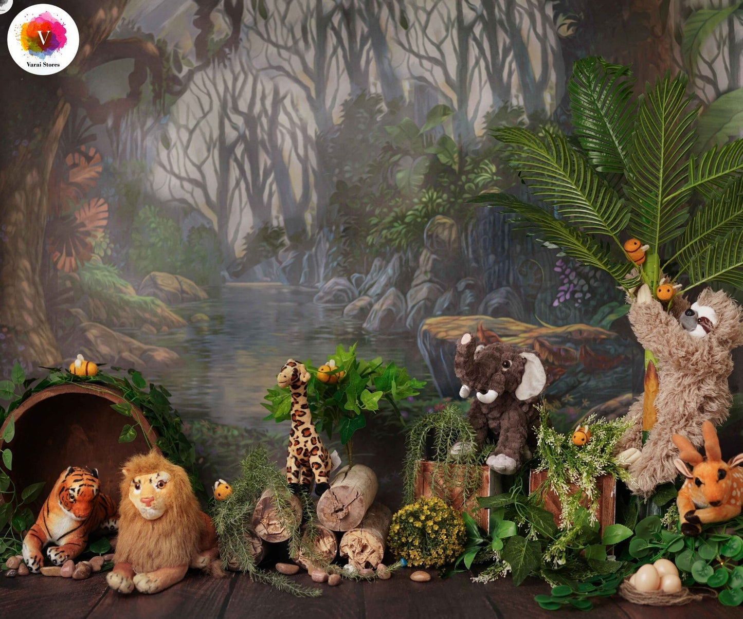 WILD LIFE 5×7 FEET FABRIC PRINTED BACKDROP