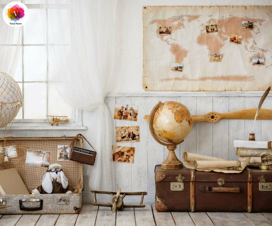 BON VOYAGE 5X7 FEET FABRIC PRINTED BACKDROP