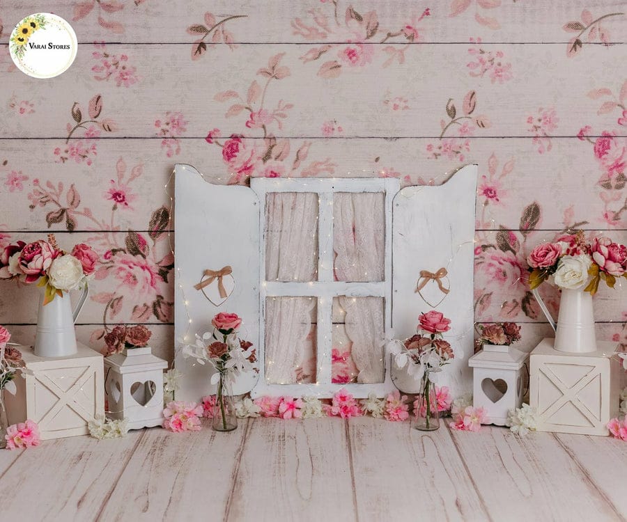 VINTAGE WINDOW 5X7 FEET FABRIC PRINTED BACKDROP