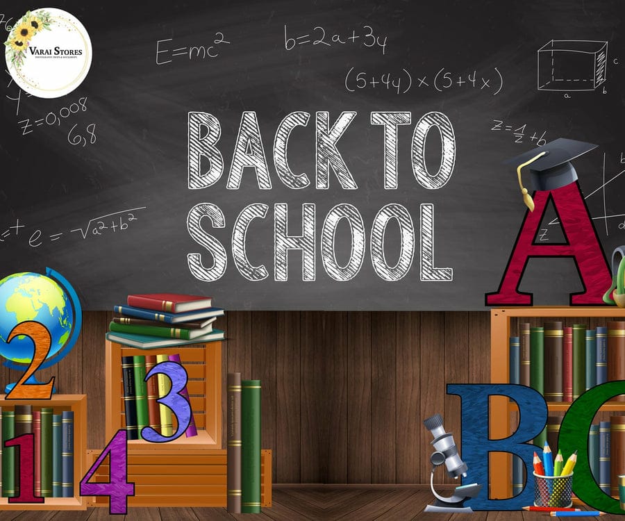 BACK TO SCHOOL 5X7 FEET FABRIC PRINTED BACKDROP