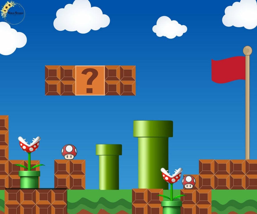 MARIO 5X7 FEET FABRIC PRINTED BACKDROP