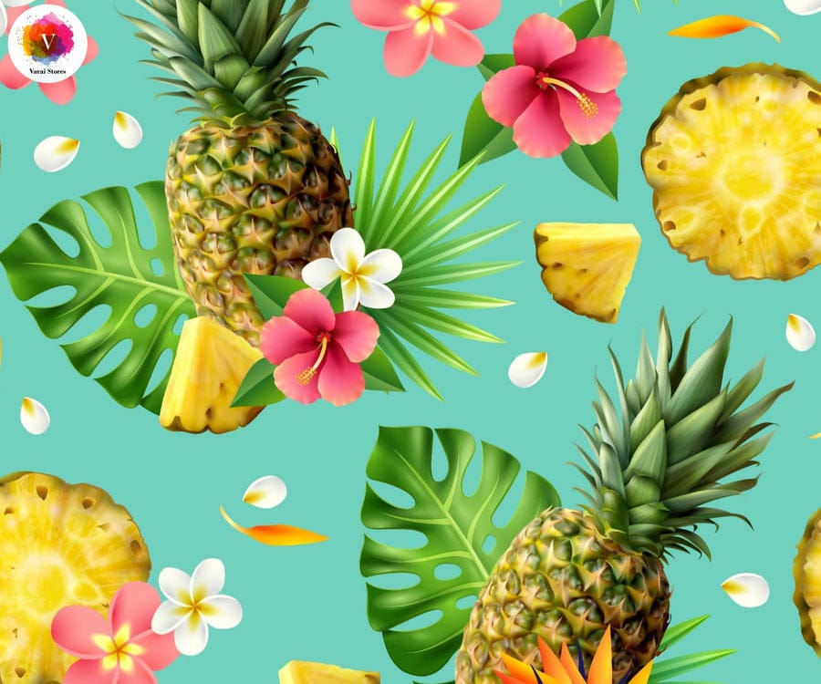 TROPICAL FRUITS 5X7 FEET FABRIC PRINTED BACKDROP