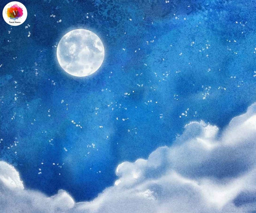 MOON SKY 5X7 FEET FABRIC PRINTED BACKDROP
