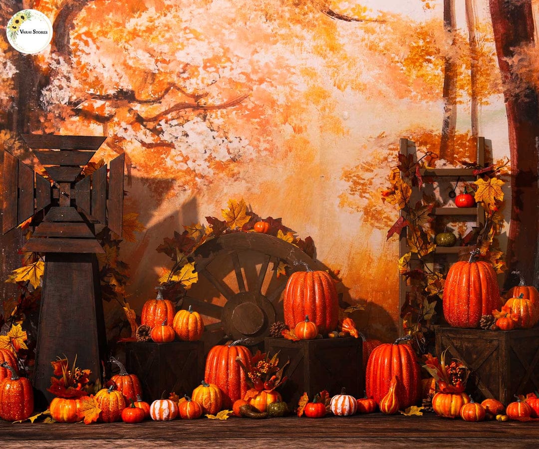 Sunny Autumn -5x7 Feet Fabric Printed Backdrop