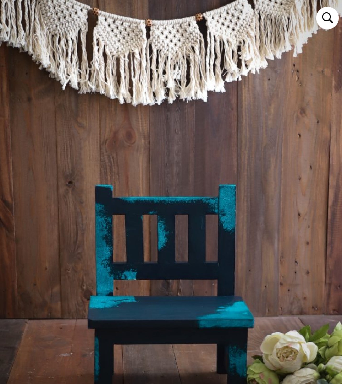 Wooden Mini Chair (Blue)