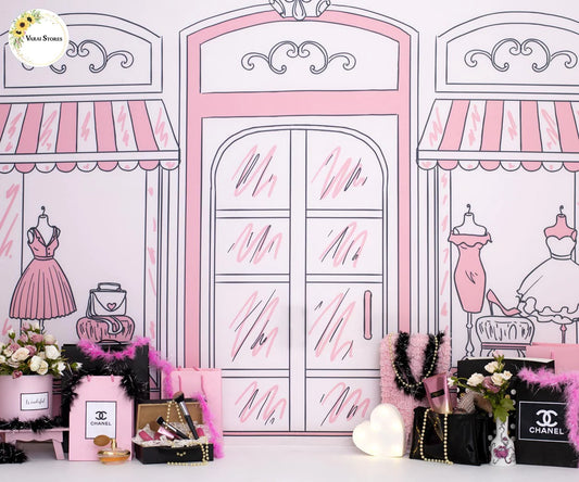 Pink Insta -5x7 Feet Fabric Printed Backdrop