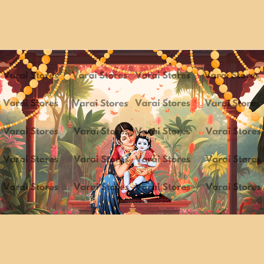 Annaprasana -   Baby Printed Backdrops  (5x7) feet