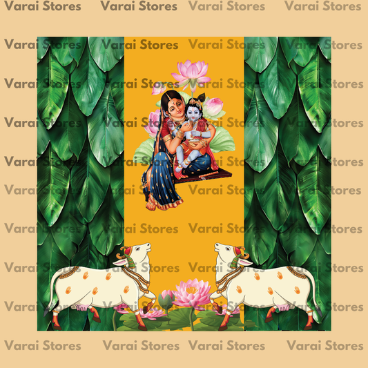 Annaprasana With Banana Leaf - 8x8 feet