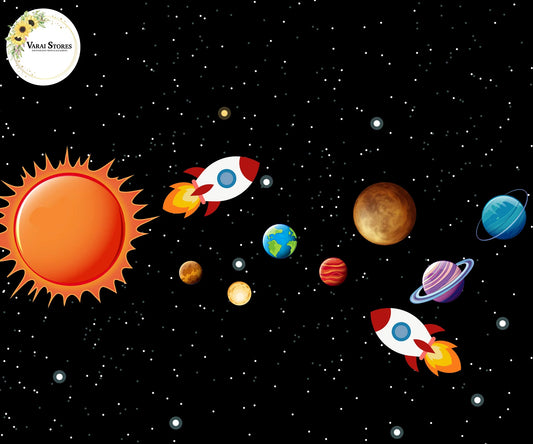 Space Type -2 -5x7 Feet Fabric Printed Backdrop