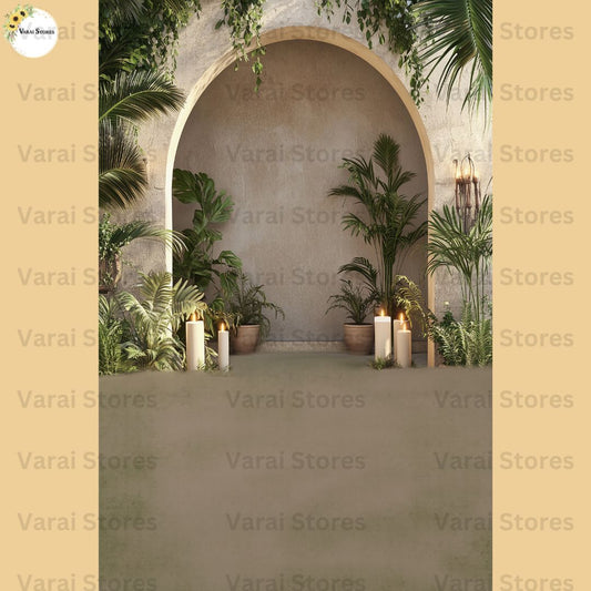 Boho Garden  - Printed Maternity  Backdrop - 8x12 Feet