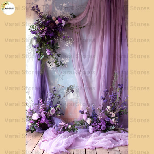 Lavender Bouquet -  Printed Lifestyle  Backdrop - 8x12 feet