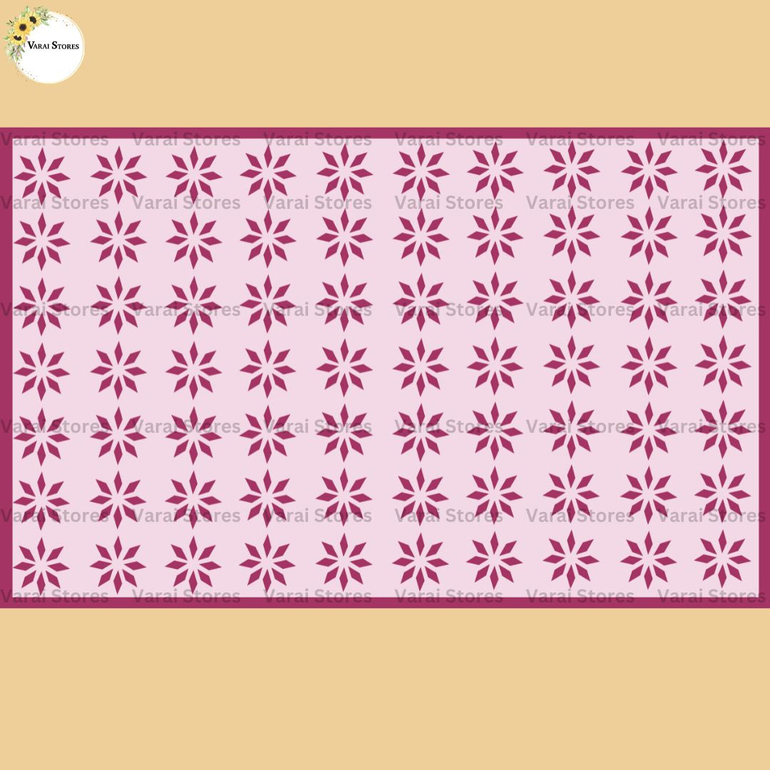 Disty Pattern pink - 5x8 feet Floordrop