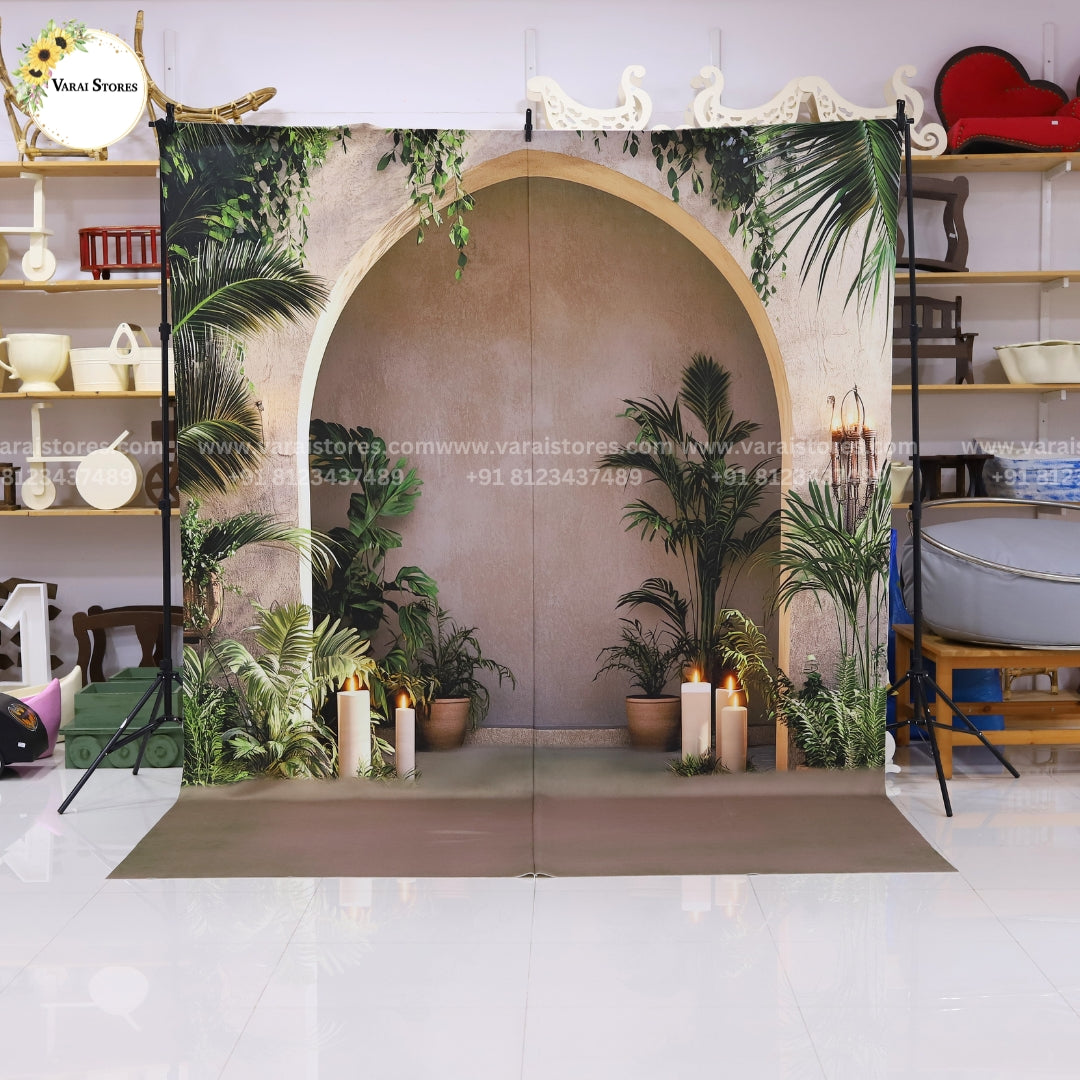 Boho Garden  - Printed Maternity  Backdrop - 8x12 Feet