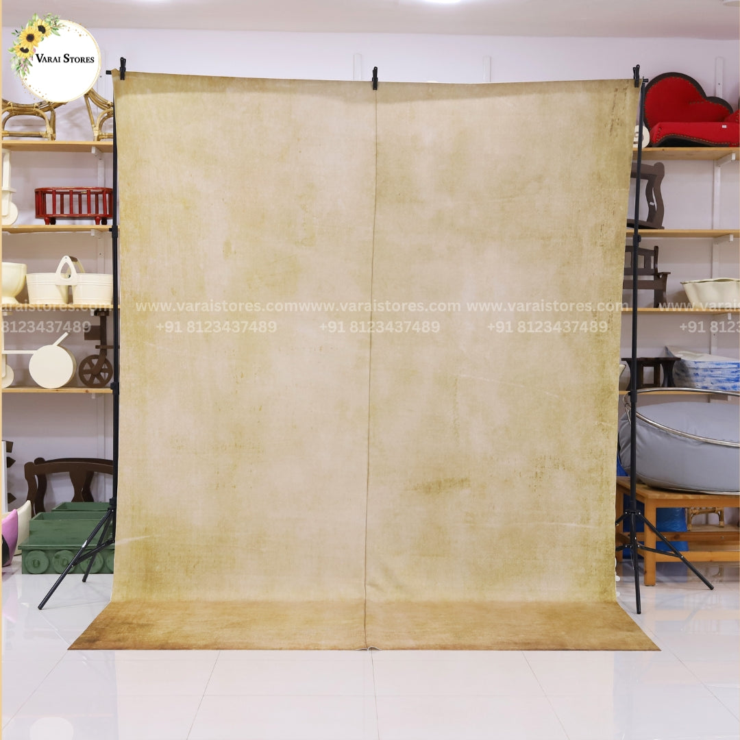 VINTAGE CREAM PRINTED MATERNITY BACKDROP -FABRIC 8X12 Feet