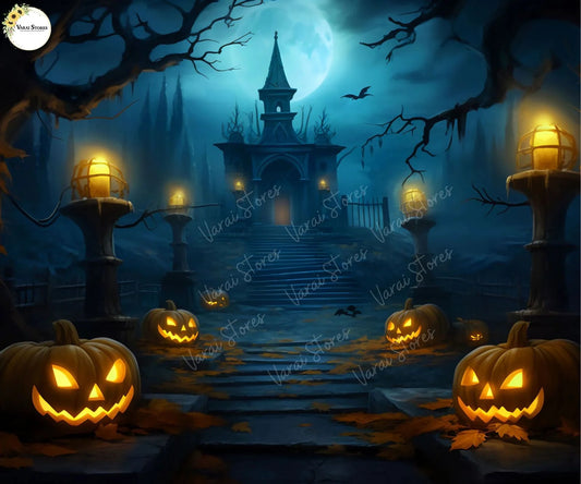 MID NIGHT HALLOWEN 5*7 BACK DROP