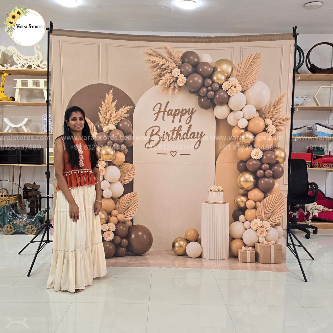 Birthday Backdrop  2  - Printed Backdrop