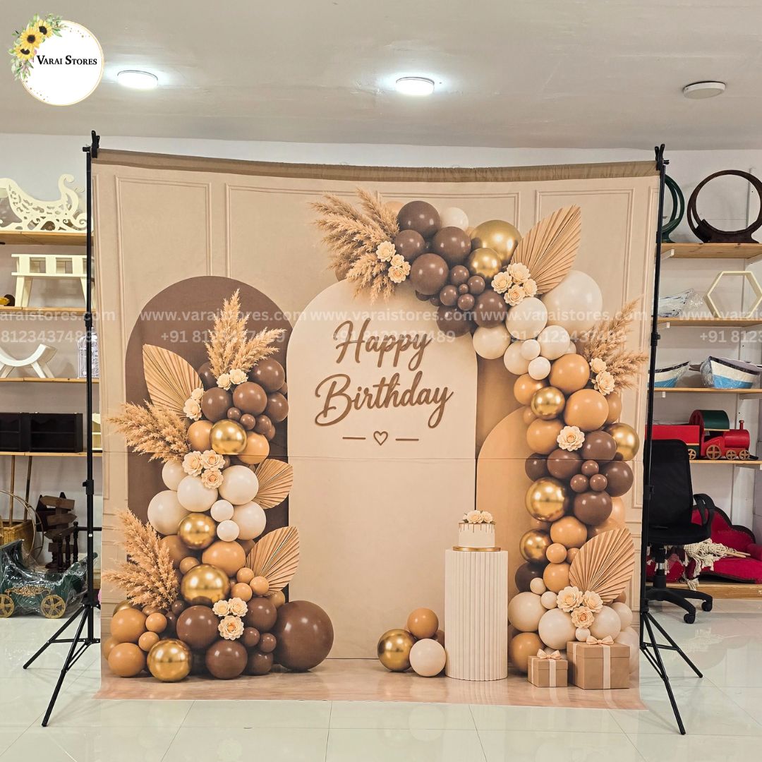 Birthday Backdrop  2  - Printed Backdrop