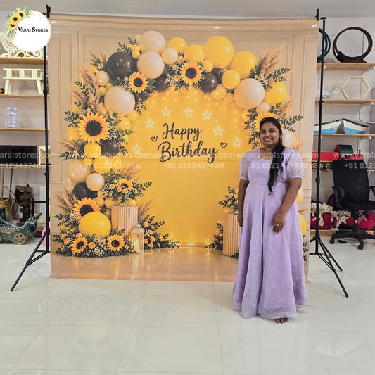 Birthday Backdrop  4  - Printed Backdrop