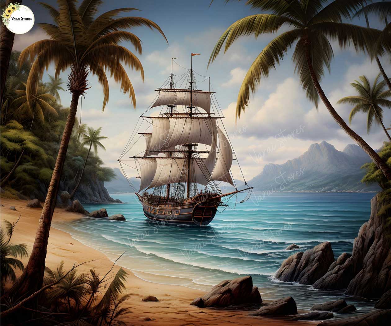 PIRATE SEA SHORE 5*7BACK DROP