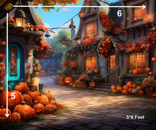 PUMPKIN STREET 5*7 BACK DROP