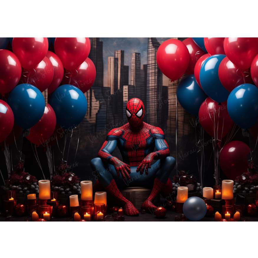 SPIDER MAN BRITHDAY 5*7 BACK DROP