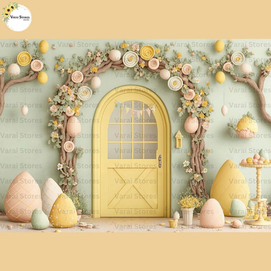 Yellow Spring   -   Baby Printed Backdrops  (5x7) feet