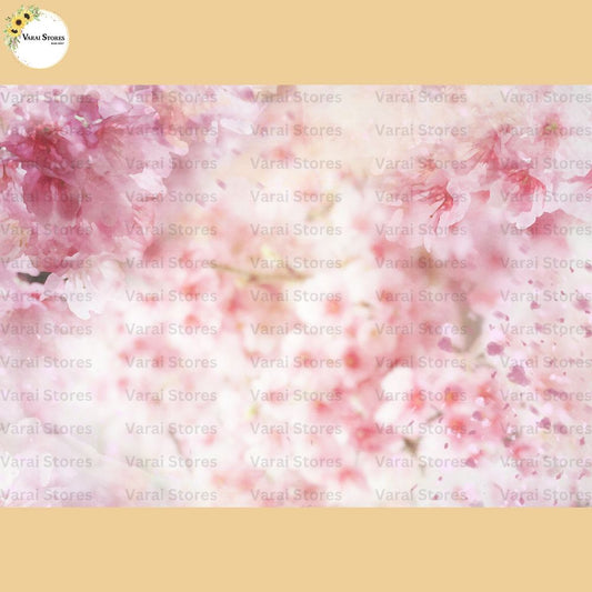 Pink Floral   -   Baby Printed Backdrops  (5x7) feet