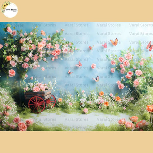 Rose Garden - Printed Baby backdrop
