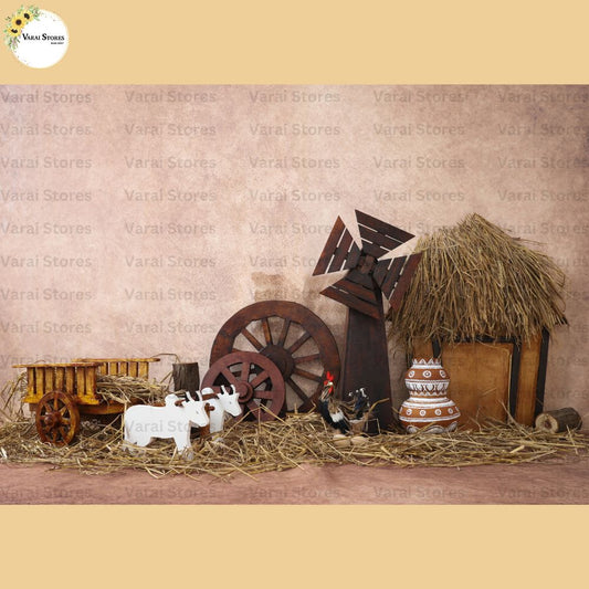 Pongal (Type 2)   -   Baby Printed Backdrops  (5x7) feet