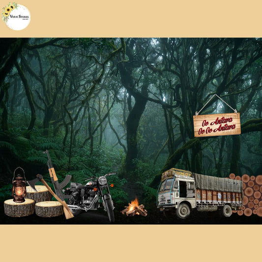 Pushpa  -   Baby Printed Backdrops  (5x7) feet