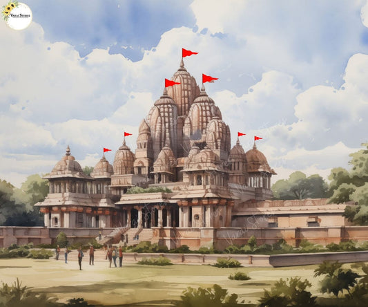 RAM MANDIR TYPE -5 BACK DROP 5*7