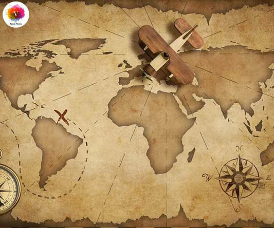 TRAVEL MAP5*7 BACK DROP