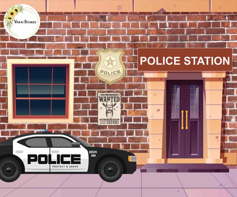 POLICE BACK DROP 5*7