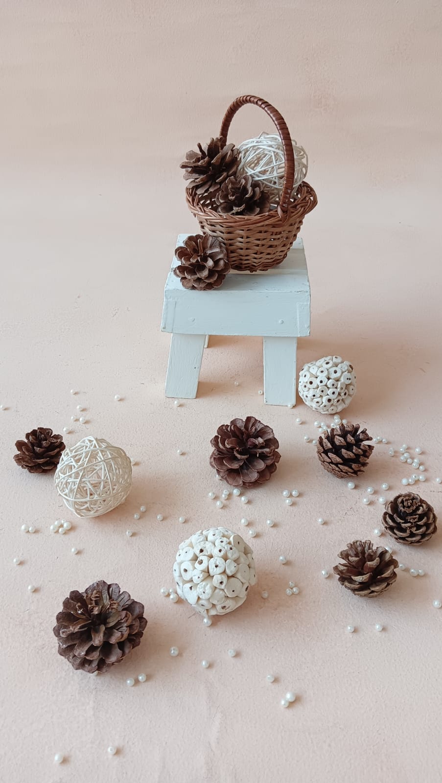 RUSTIC CONES SET  SET OF 4