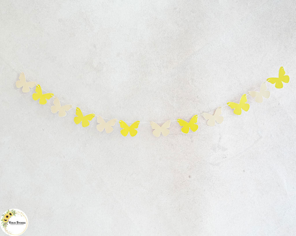 Butterfly Yellow With cream Bunting