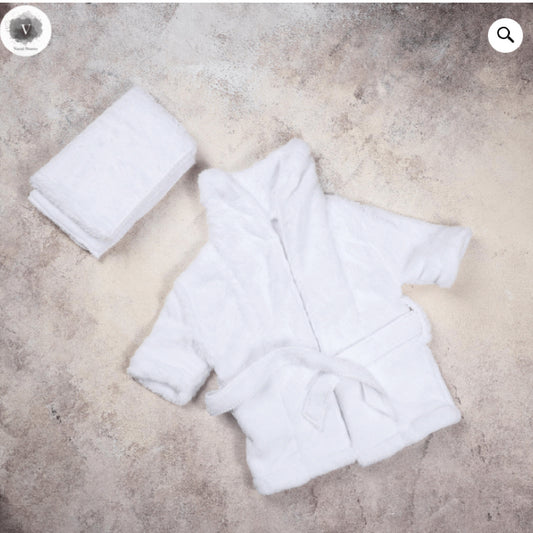 Spa Outfit – White (0-6 Month)