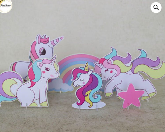 Unicorn Theme Cutouts-