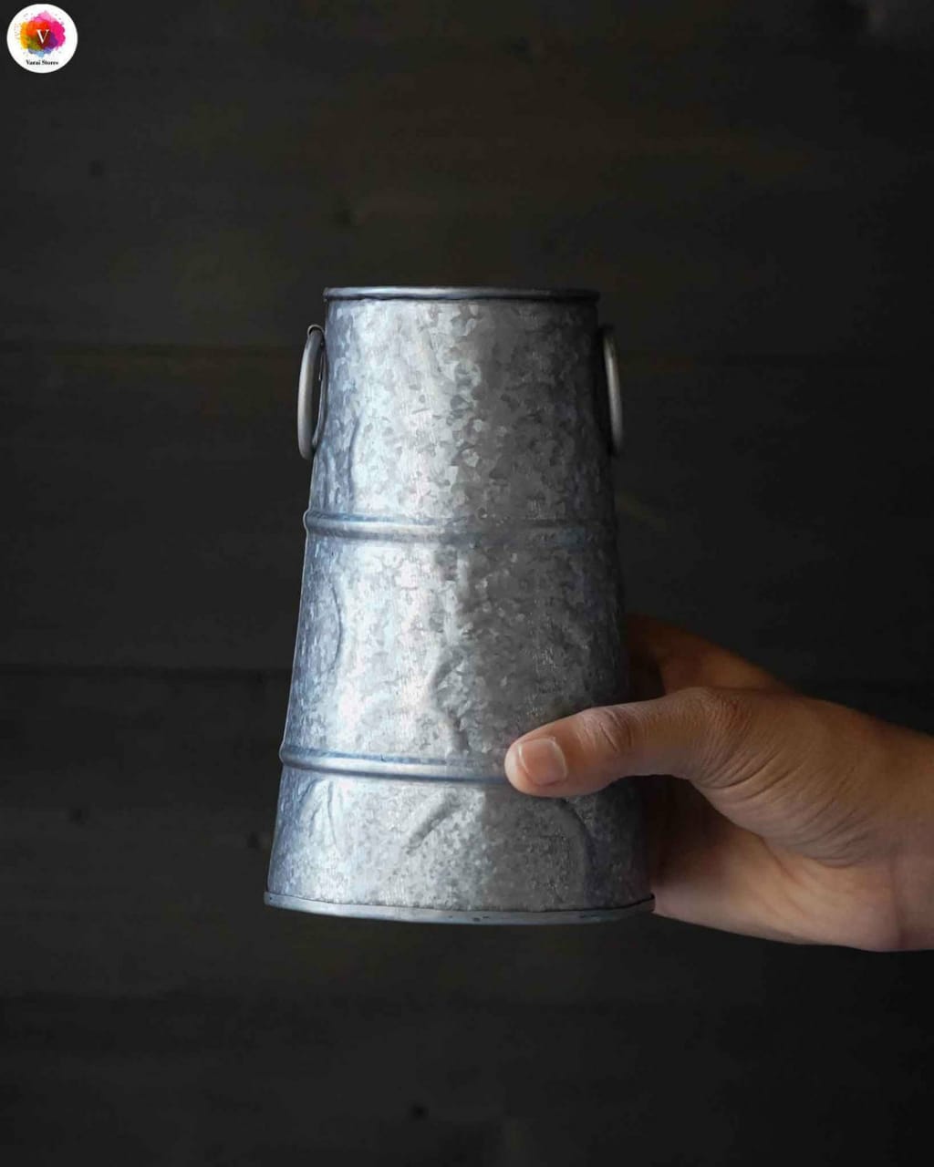 GALVANIZED VASE