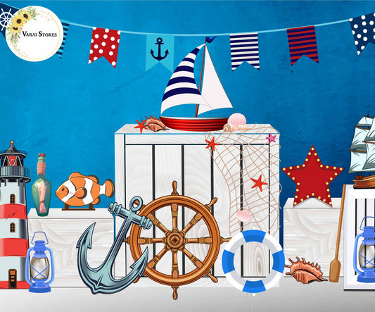 Sailor Type 2 5×7 Feet Fabric Printed Backdrop